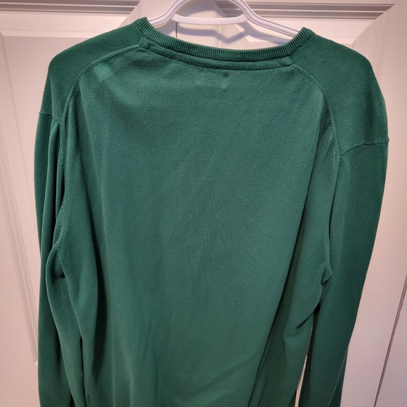 Men's Esprit Green V-Neck Sweater- Size XL - Picture 3 of 3